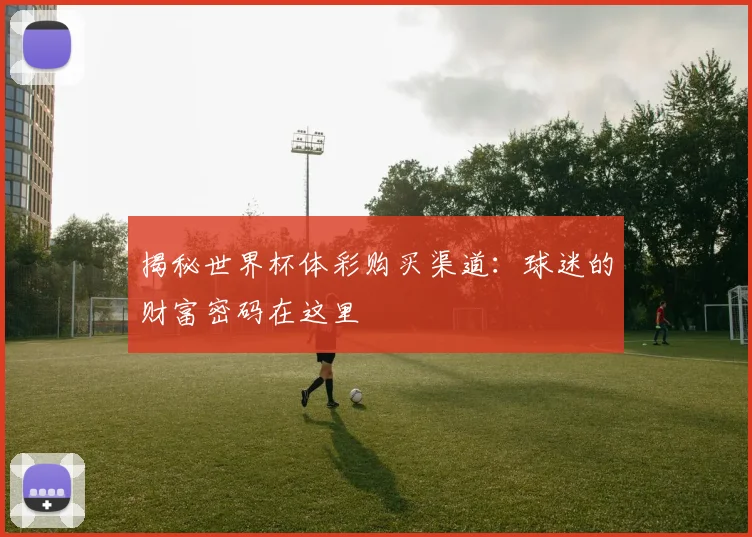 揭秘世界杯体彩购买渠道：球迷的财富密码在这里
